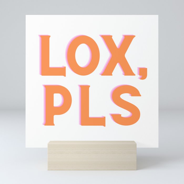 Lox are for luvers Mini Art Print