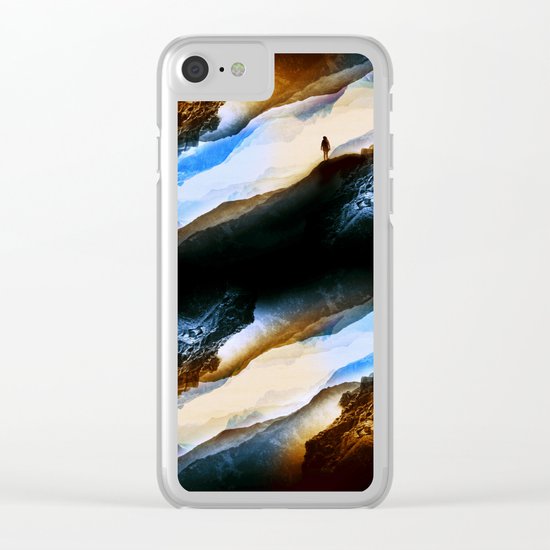 Vision of fire and ice Clear iPhone Case