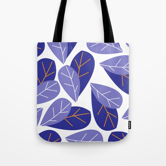 Purple Leaves Tote Bag