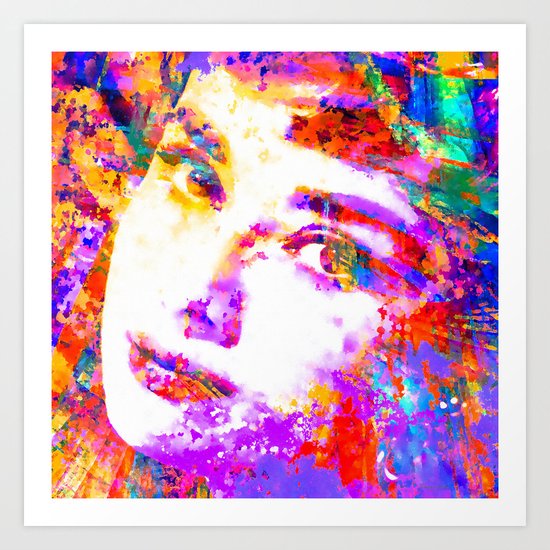 Colorful Life Audrey Hepburn Art Print By Artbystacey Society6