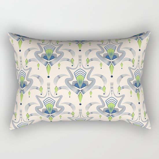 Art Deco 34. "Julia," Rectangular Pillow