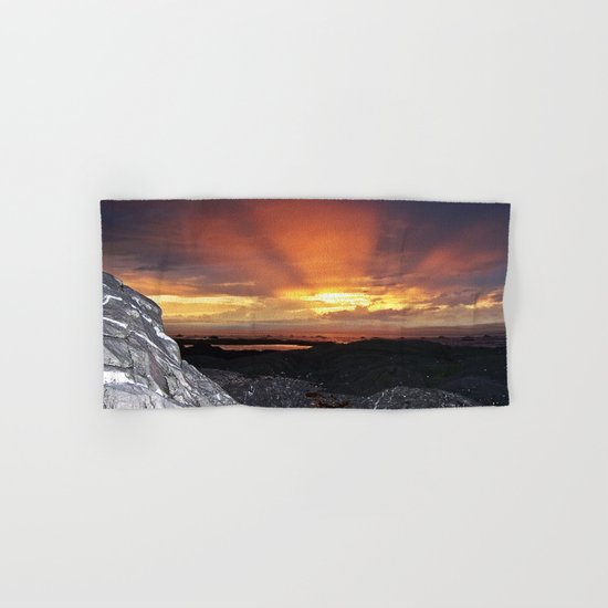Sunset on the Rocks Hand & Bath Towel