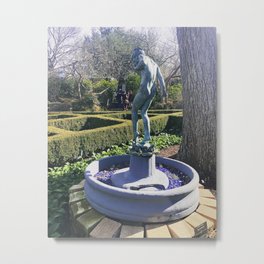 man envies nature part 1 Metal Print | Statue, Blue, Digital, Art, Tree, Light, Color, Film, Photo, Green 