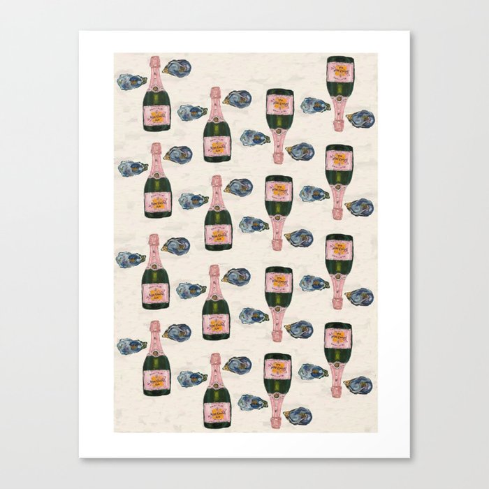 Champagne dreams and oysters on the half shell Canvas Print