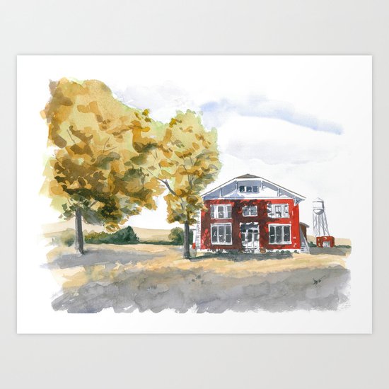 Edgefield School Art Print