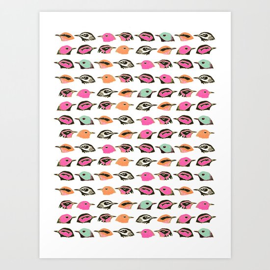 Oh Flock Art Print