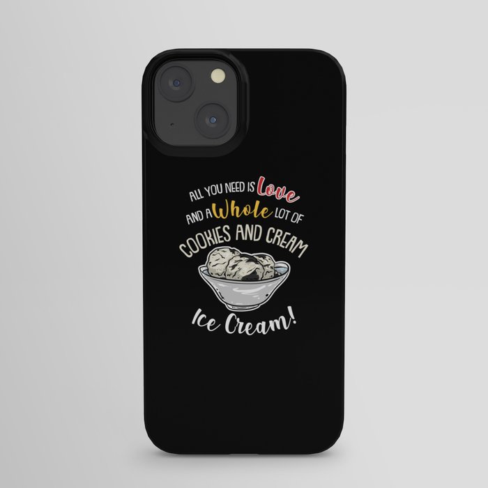 Cookies And Cream Ice Cream iPhone Case
