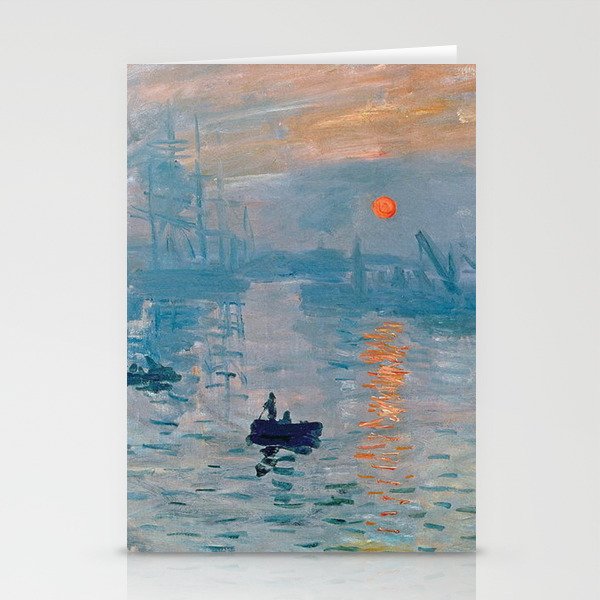 Claude Monet Impression Sunrise Stationery Cards