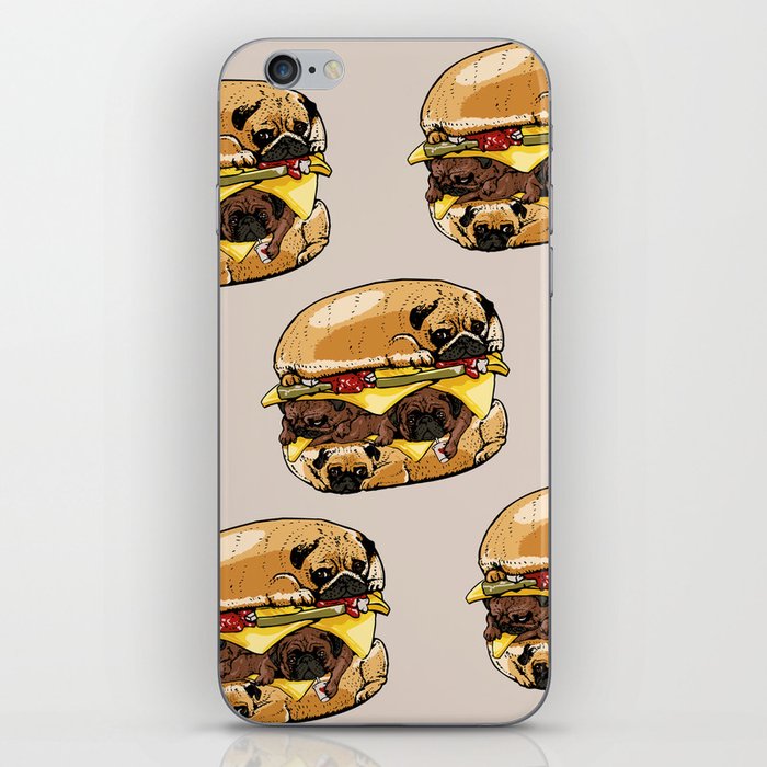 Pugs Burger iPhone Skin