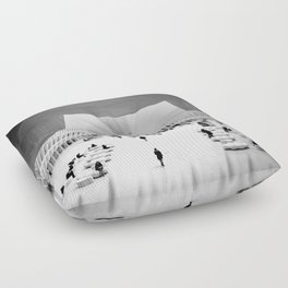 Dreamy Architecture | NYC Black and White Floor Pillow