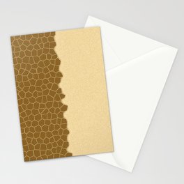 Chocolate Gold Stained Glass Modern Sprinkled Collection Stationery Card