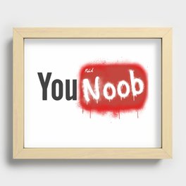 You Noob! Recessed Framed Print