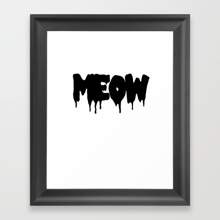 meow Framed Art Print