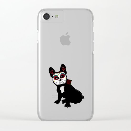 Frenchie Sugar Clear iPhone Case