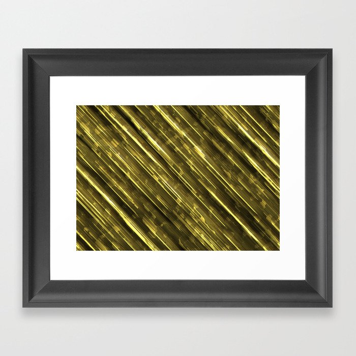 Gold Speed Framed Art Print