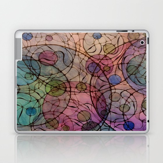 Neurographic in Purples One Laptop & iPad Skin