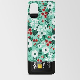 Modern Winter Holiday Floral Android Card Case