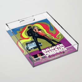 Danger Diabolik - 1968 Vintage Movie Poster Acrylic Tray