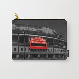 Read Red Carry-All Pouch | Wrigleyville, Windy City, Cubs, Landmark, Clark, Baseball, Wrigley Sign, Signs, Chi Town, Clark And Addison 