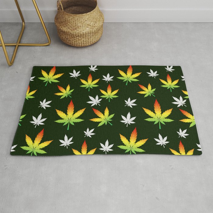 Cannabis seamless pattern Rug