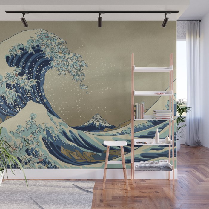 The Great Wave off 2049 Wall Mural