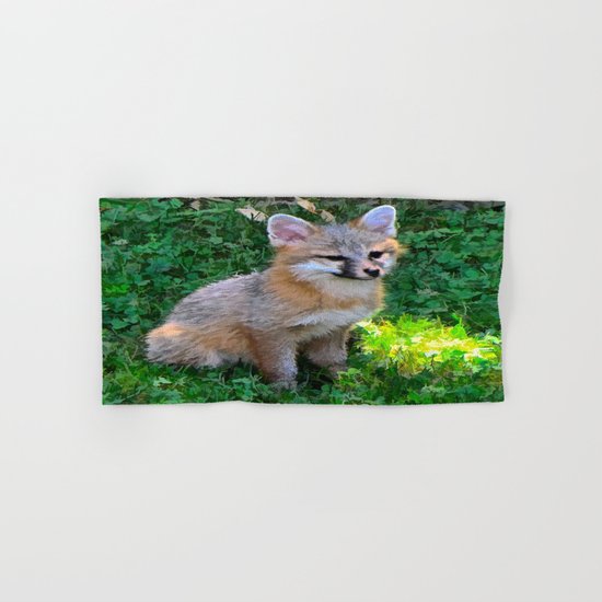 Little Grey Fox Hand & Bath Towel