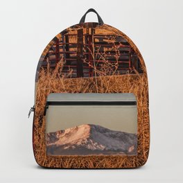 Memories Backpack | Pikespeak, Ranch, Colorado, Oldbarn, Photo, Mountain, Color, Redbarn, Digital, Rural 