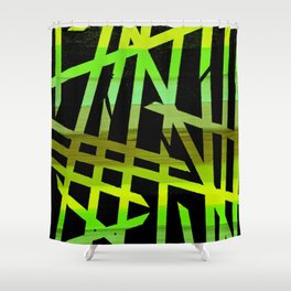 Coming Together Green Shower Curtain