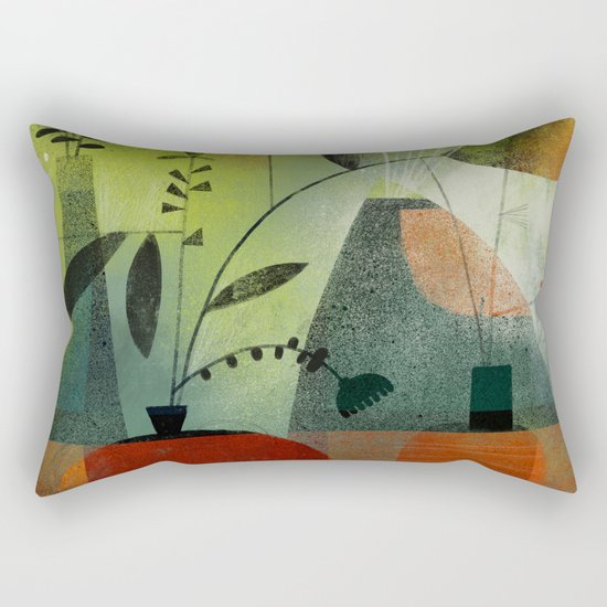 LAYERED VASES Rectangular Pillow