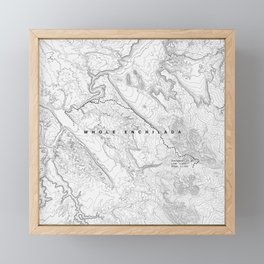 Whole Enchilada Trail Map Framed Mini Art Print