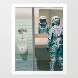 Men's Room Art Print