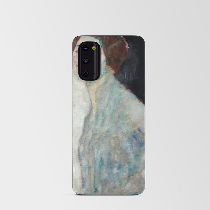 Lady in White, 1917-1918 by Gustav Klimt Android Card Case
