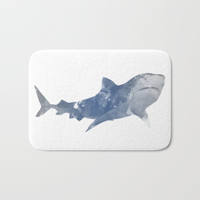 shark bath mat