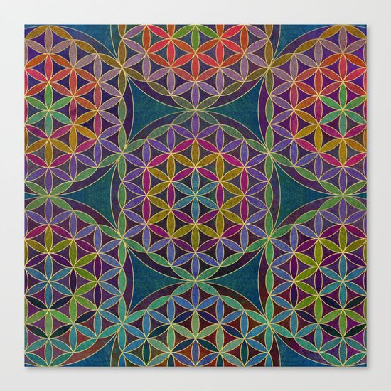 The Flower of Life (Sacred Geometry) 5 Canvas Print