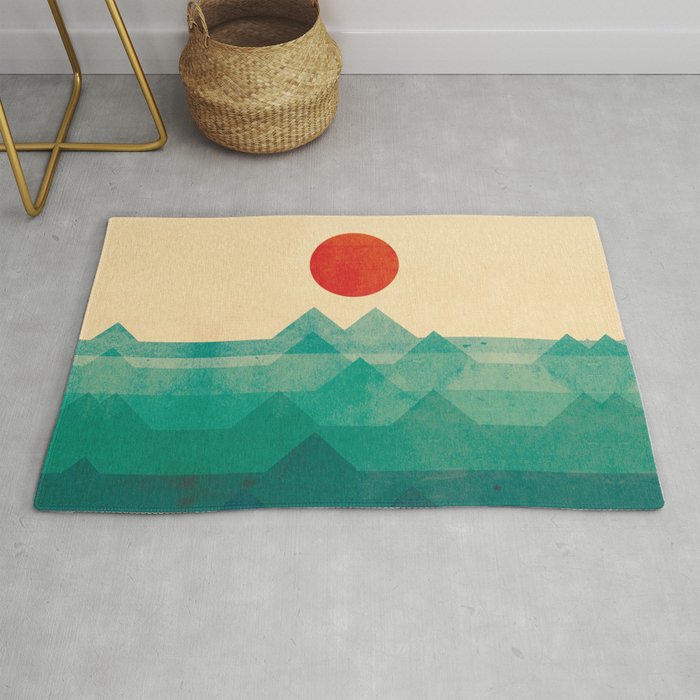 The ocean, the sea, the wave Rug