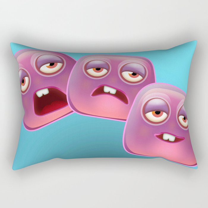 Glutton Jelly Monster  Rectangular Pillow