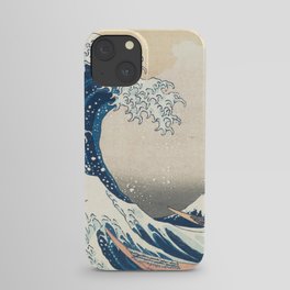 The Great Wave Off Kanagawa by Katsushika Hokusai Thirty Six Views of Mount Fuji - The Great Wave iPhone Case