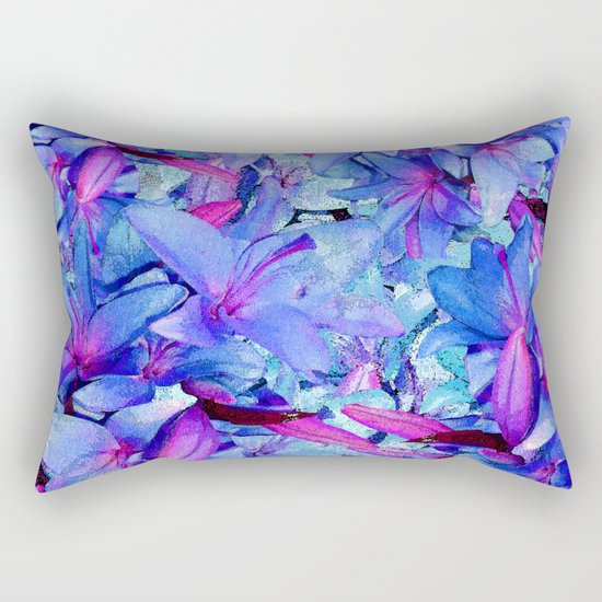 LILY BLUE BOUNTIFUL Rectangular Pillow