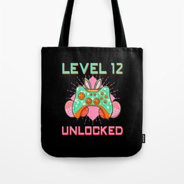 12 Year Old Level Unlock Gamer Game Easter Sunday Tote Bag