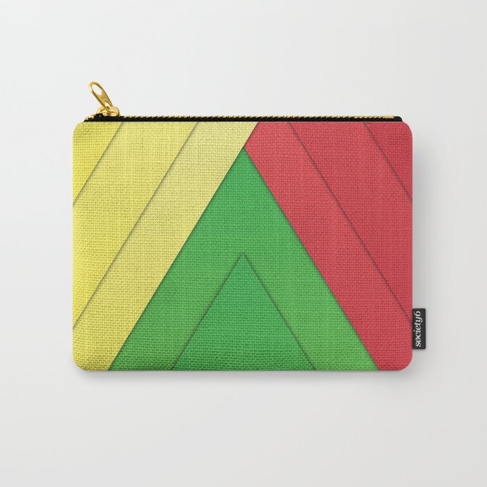 Rasta Triangles Carry-All Pouch