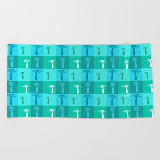 Baobab Azure Beach Towel