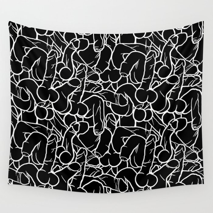 all black tapestry