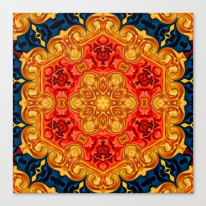 High Culture Mandala Canvas Print