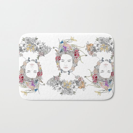 Floral Girl Bath Mat