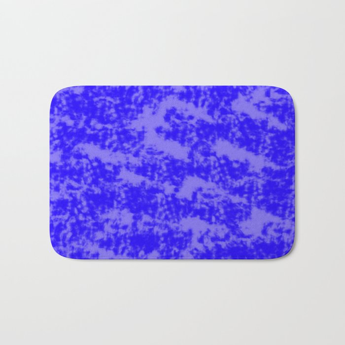 Blue Abstract Bath Mat