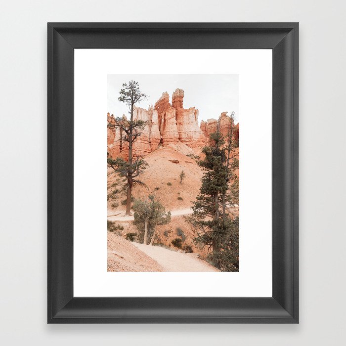 Landscape Of Bryce National Park Photo | Utah Nature Art Print | USA Digital Travel Photography Framed Art Print