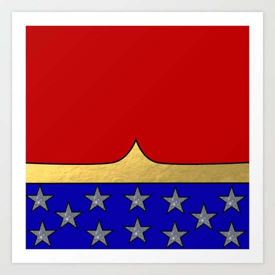 Wonder Hero Art Print