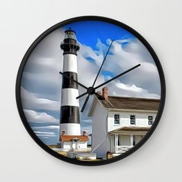 Bodie Island Lighthouse, Outer Banks, N.C. Wall Clock