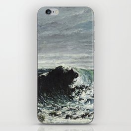 The Wave by Gustave Courbet iPhone Skin