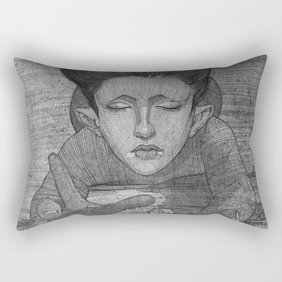 Sea Lady illustration Rectangular Pillow